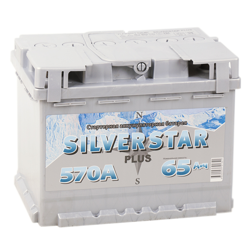 Автомобильный аккумулятор Silverstar Plus 65L 570A 242x175x190