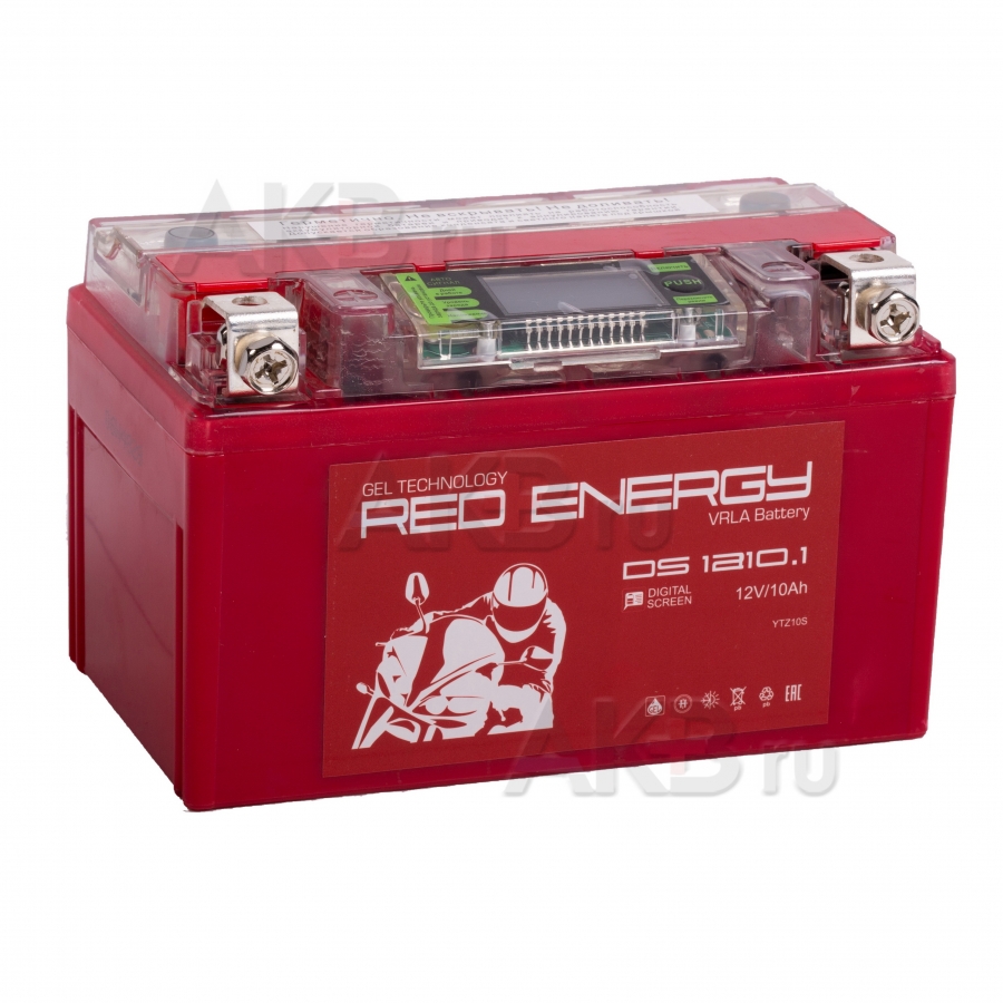 Мото аккумулятор Red Energy DS 1210.1, 12V 10Ah 200А (150x87x93) YTZ10S