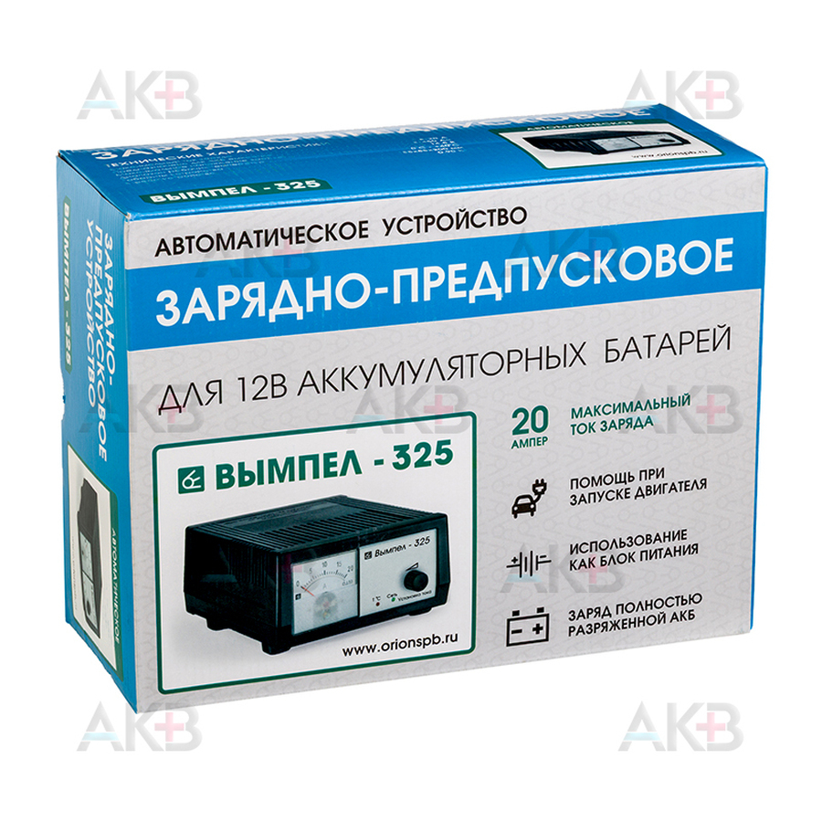 Зарядное устройство Вымпел 325 (автомат, 0-20А, 12В, стрелочный амперм)