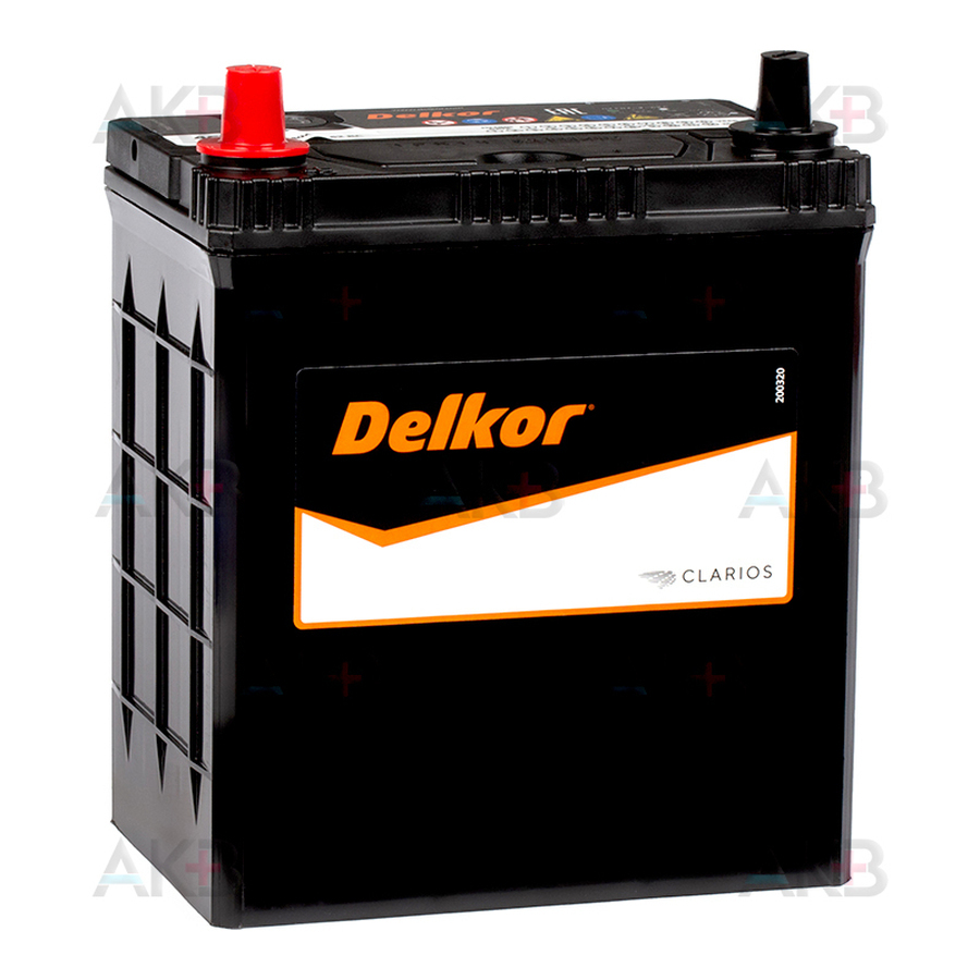 Автомобильный аккумулятор Delkor 46B19R (40L 370A 187x127x227)