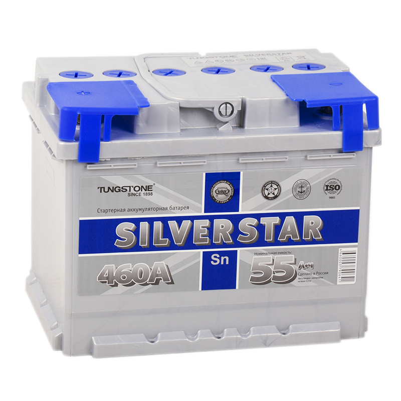 Автомобильный аккумулятор Silverstar 55L 460A 242x175x190
