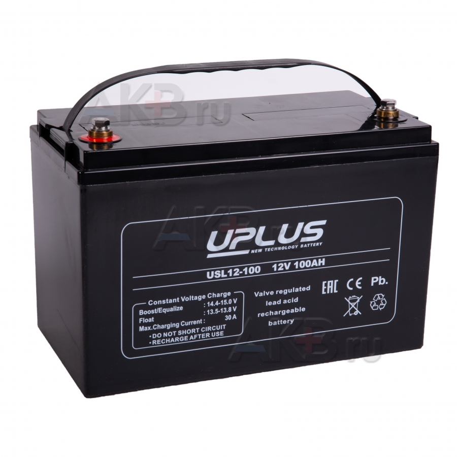 Аккумуляторная батарея Uplus USL12-100 | 12V 100 Aч (330x173x214)
