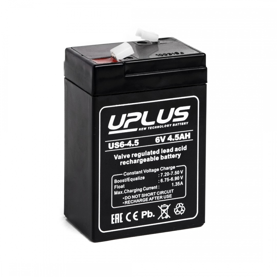 Аккумуляторная батарея Uplus US6-4.5 | 6V 4.5 Aч (70x48x102)