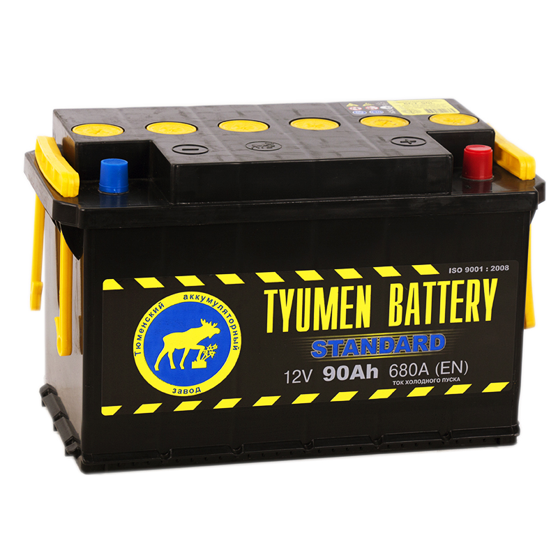 Автомобильный аккумулятор Tyumen Battery Standard 90 Ач обр. пол. 680A (345x175x213)
