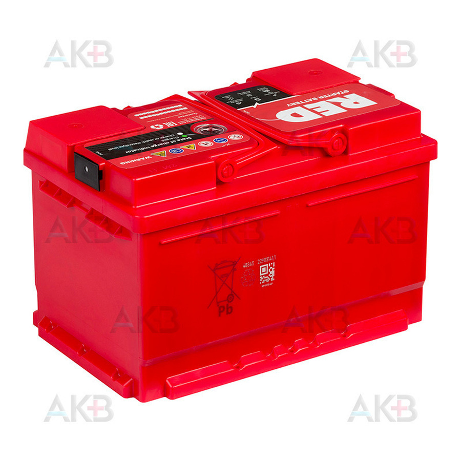 Автомобильный аккумулятор Red 75R низкий (720A 278x175x175)