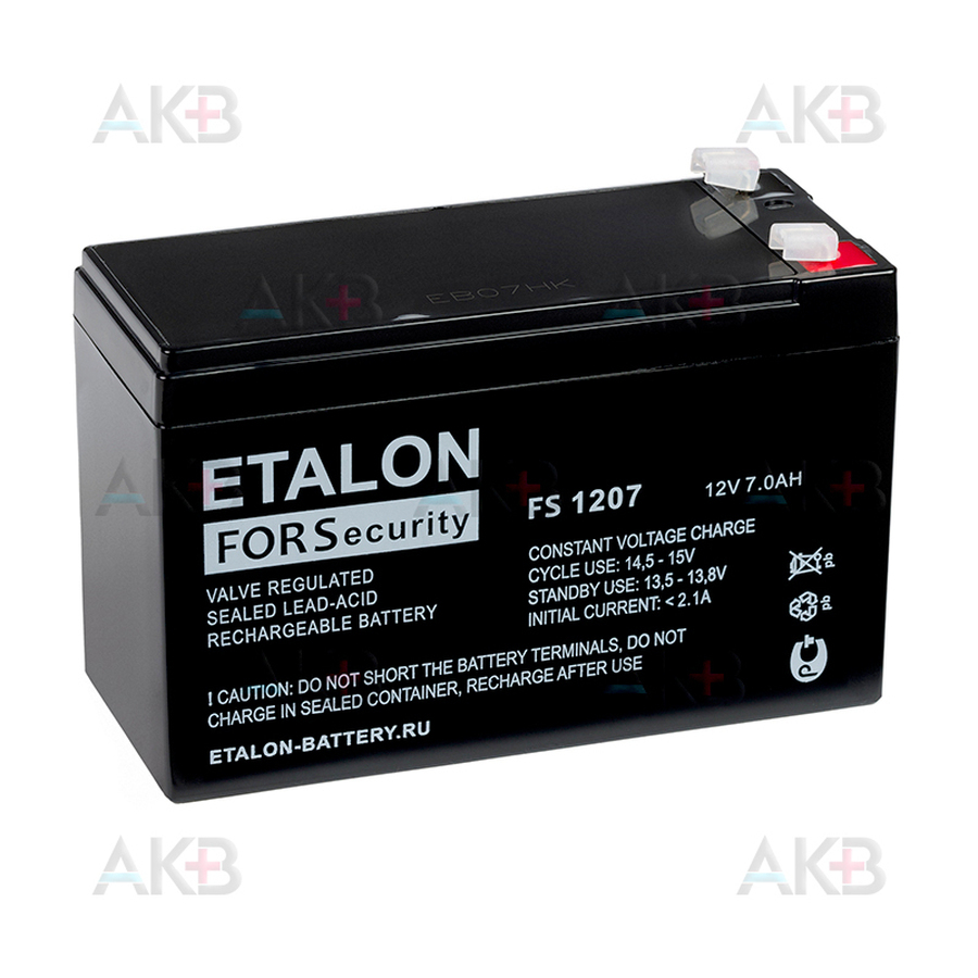 Аккумуляторная батарея ETALON FS 1207 (12V 7 Aч 151x65x94)