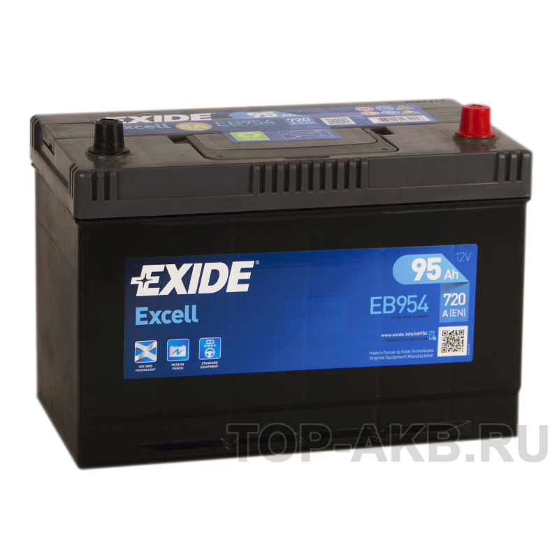 Автомобильный аккумулятор Exide Excell 95R (720A 306x173x225) EB954