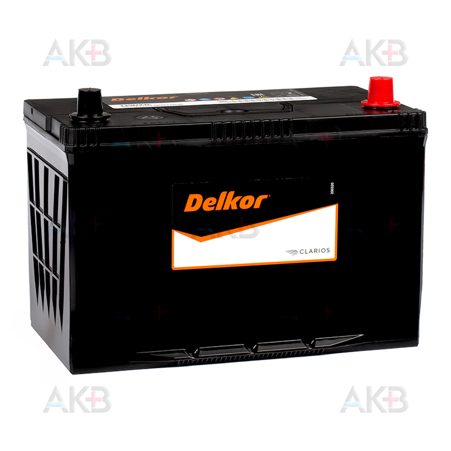 Автомобильный аккумулятор Delkor 115D31L (100R 800A 306x173x225)