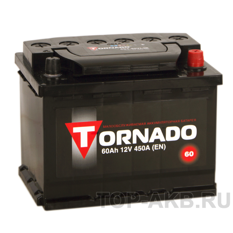 Автомобильный аккумулятор Tornado 60R 450A 242x175x190