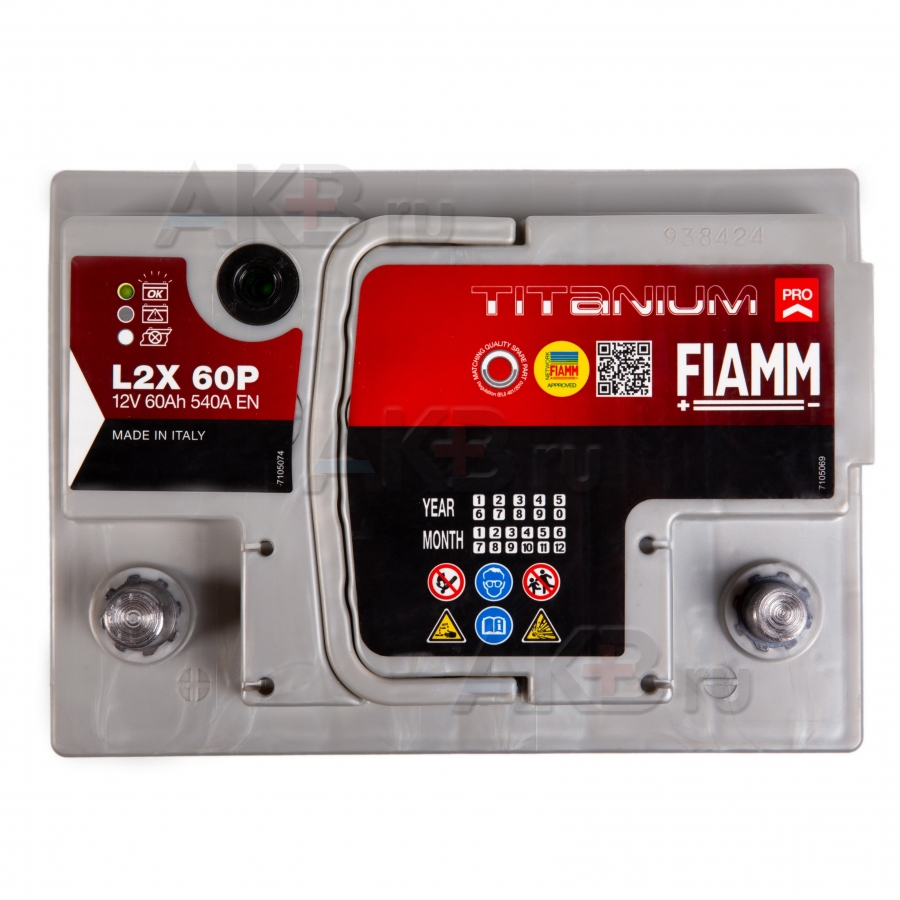 Автомобильный аккумулятор Fiamm Titanium Pro 60L 540A (241x175x190) L2X 60P