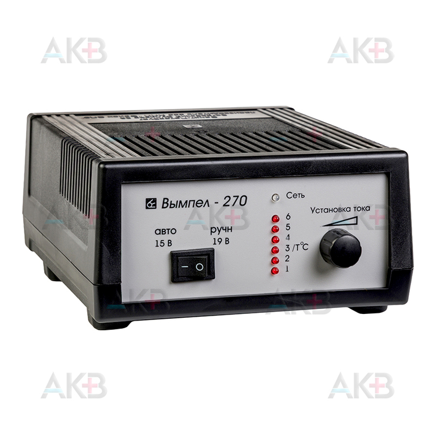 Зарядное устройство Вымпел 270 (автомат/ручн, 0-7A, 15-19В, линейный амперм.)