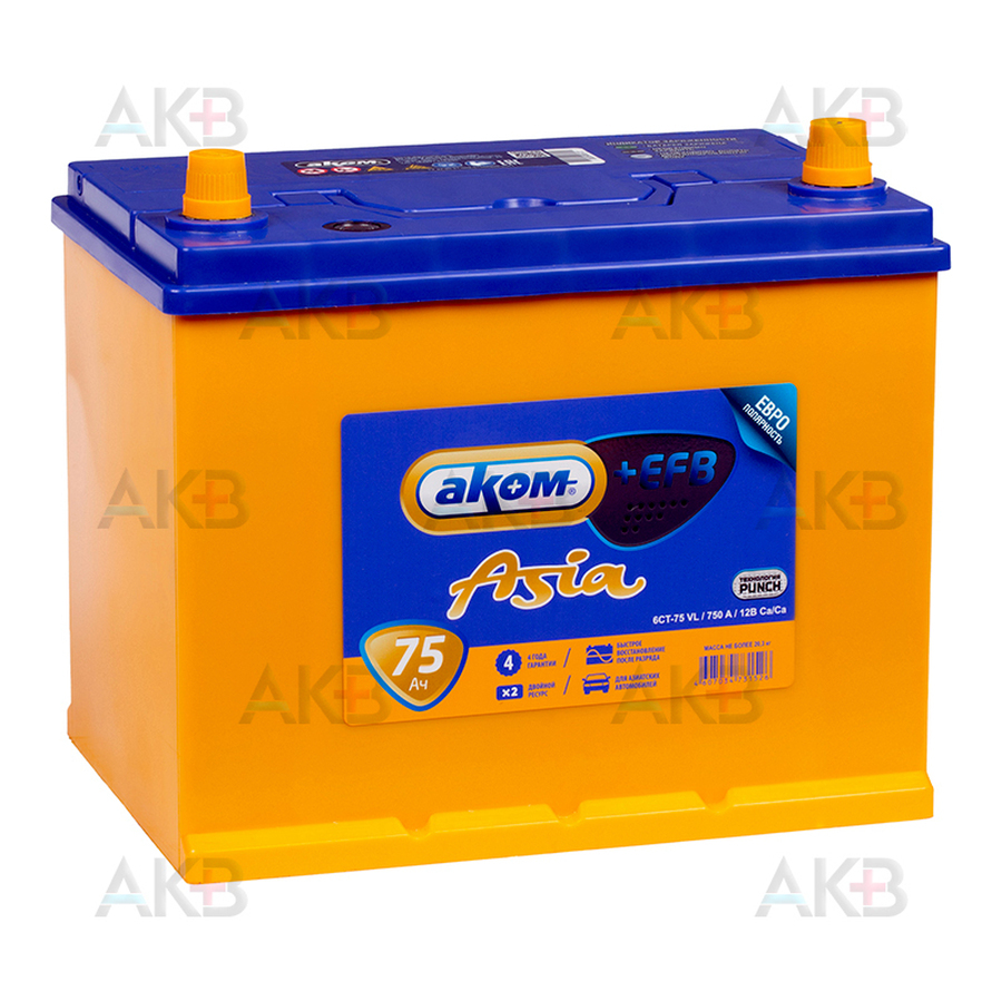 Купить Аккумулятор Аком Ефб Азия