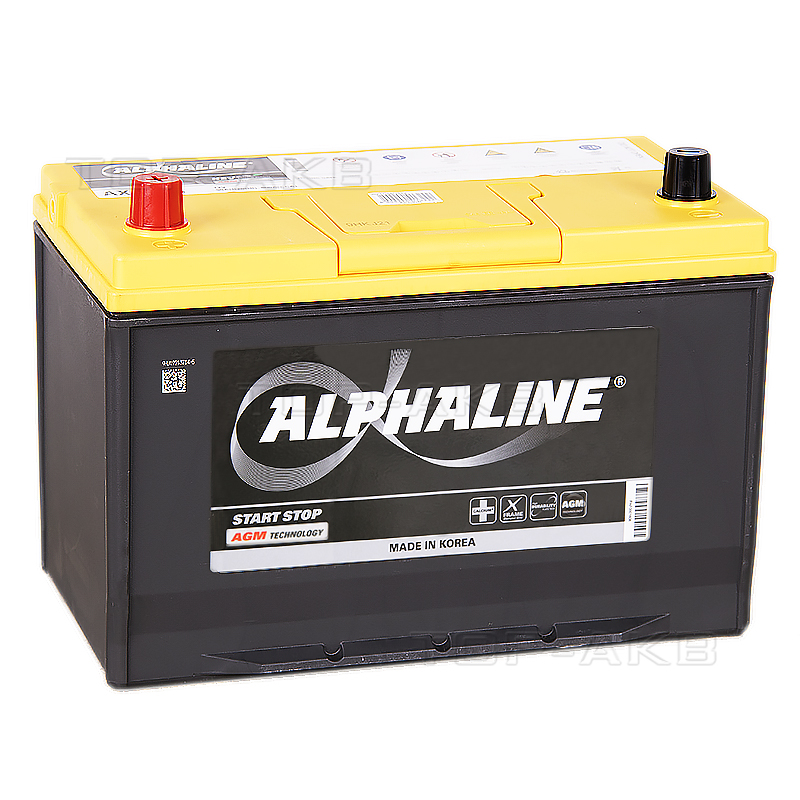 Автомобильный аккумулятор Alphaline AGM D31R 90L 800A 306x175x225 Start-Stop