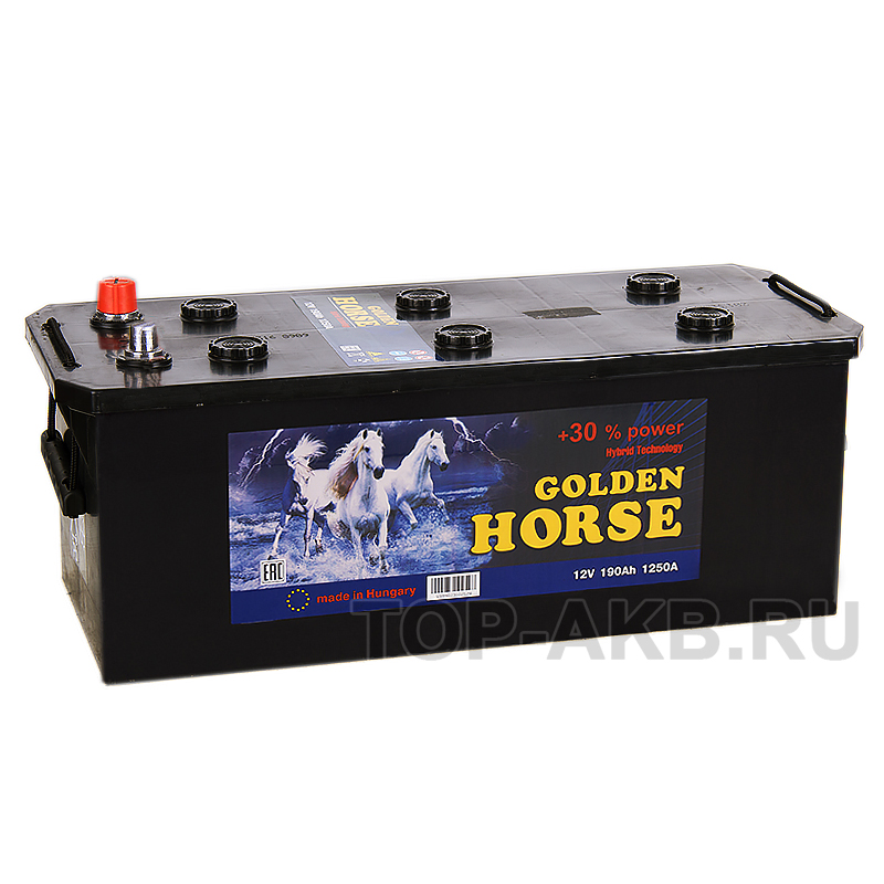 Автомобильный аккумулятор Golden Horse 190 евро 1250А 513x223x223