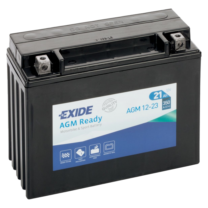 Мото аккумулятор Exide AGM Ready 12-23 12V 21Ah 350A (205x86x162) обр. пол.