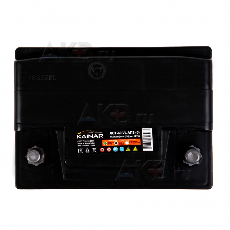 Автомобильный аккумулятор Kainar 6СТ-60 VL АПЗ о.п. L2B 60 Ач 550А (242x175x175) низкий