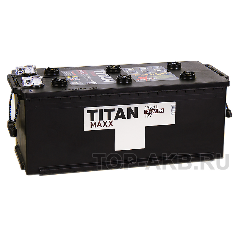 Автомобильный аккумулятор Titan Maxx 195 евро 1350А 524x239x240