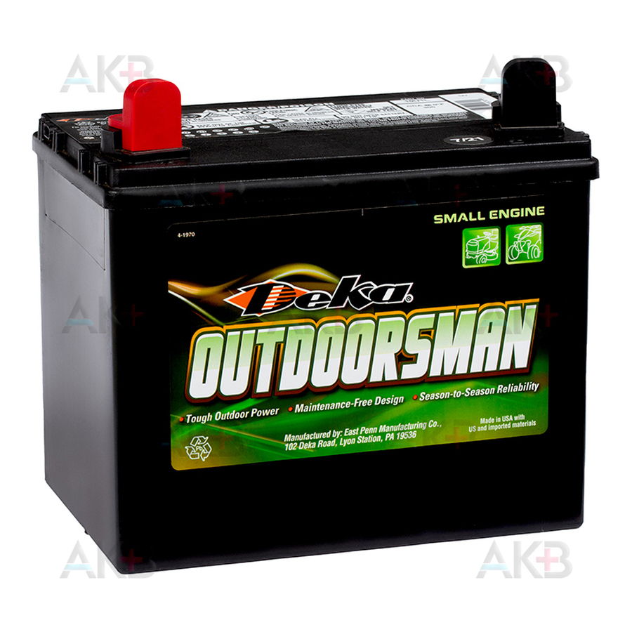 Мото аккумулятор Deka 10U1L Outdoorsman 32Aч п.п. 330A (197x130x184)