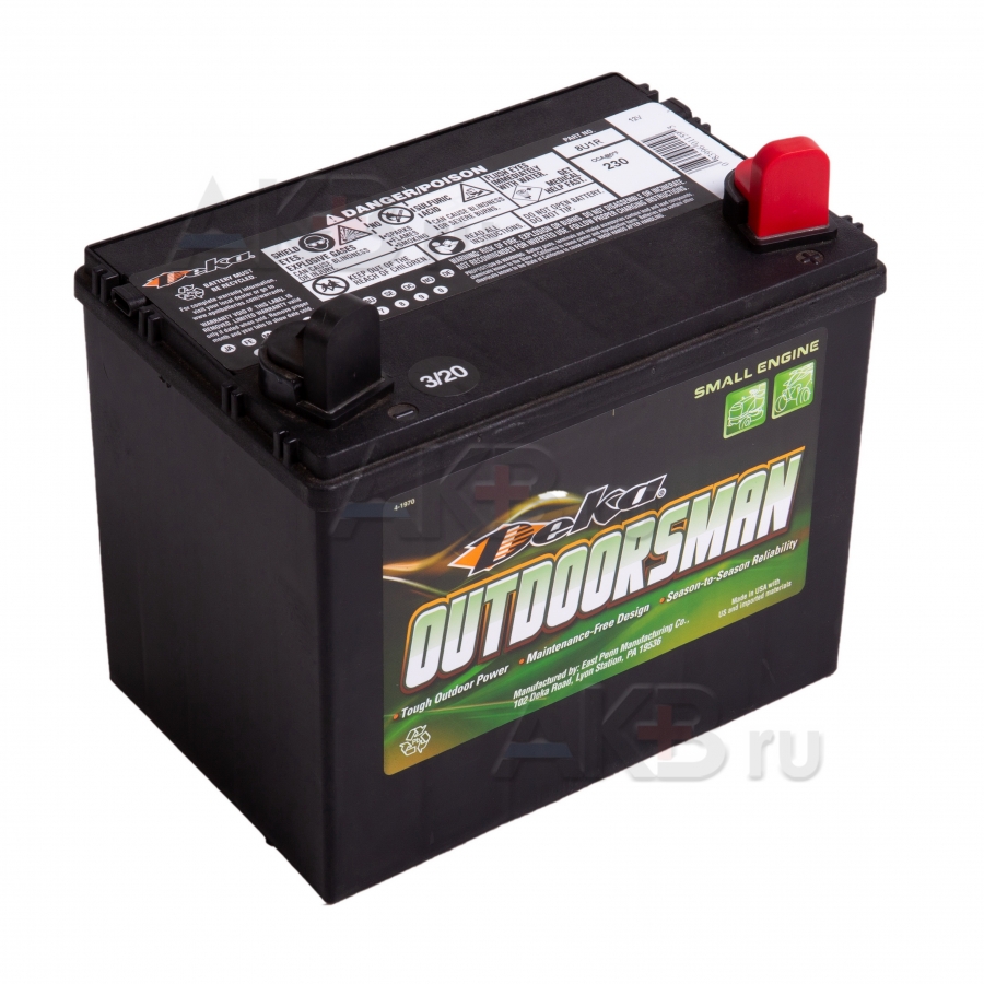 Мото аккумулятор Deka 8U1R Outdoorsman 28Aч о.п. 230A (197x130x184)