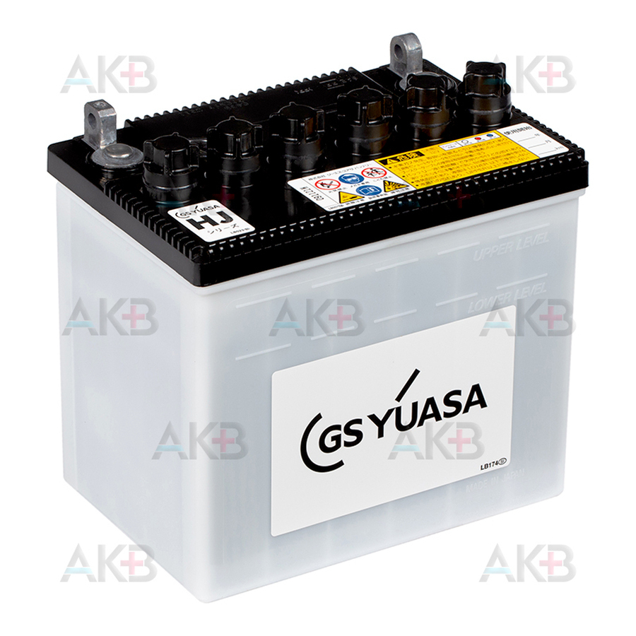 Автомобильный аккумулятор GS YUASA HJ-34A19L 30Ah 270A (187х127х184) обр. пол.