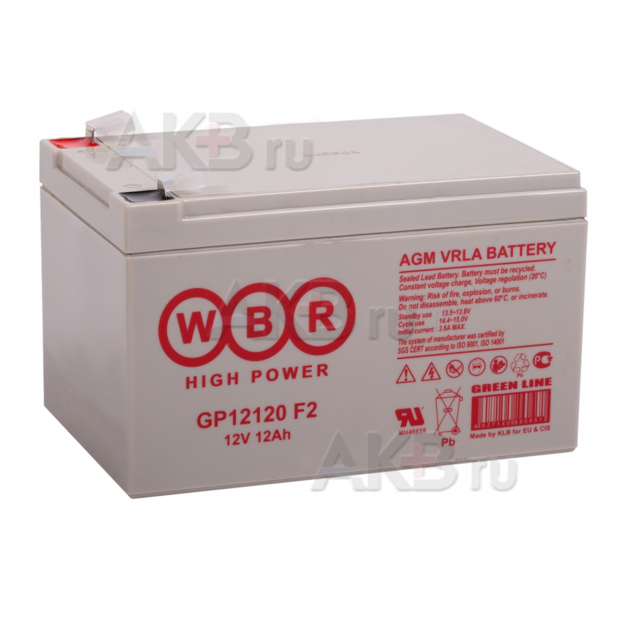 Аккумуляторная батарея WBR GP 12120 12V 12 Ah (151x98x95)