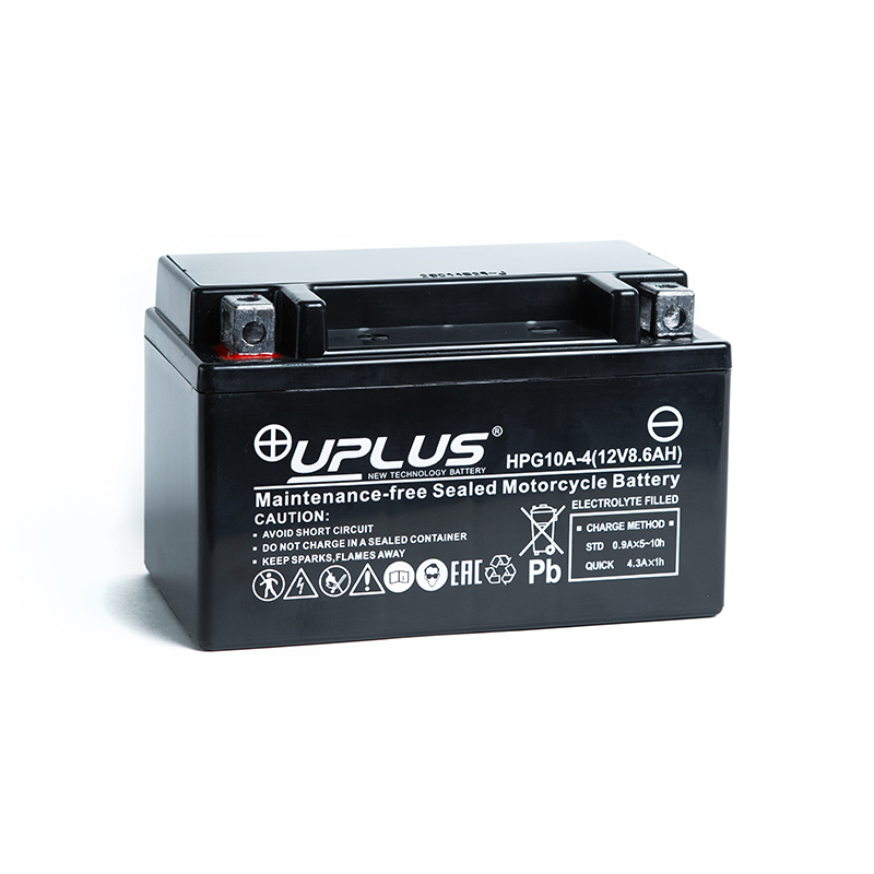 Мото аккумулятор Uplus HPG10A-4 12V 8.6Ah 110А прям. пол. (150x87x93) Nano GEL