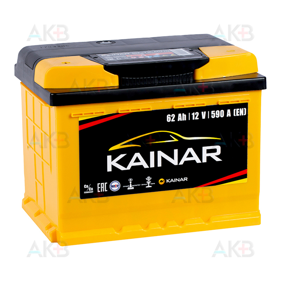 Автомобильный аккумулятор Kainar 6СТ-62 VL АПЗ п.п. 62Ач 590А (242x175x190)