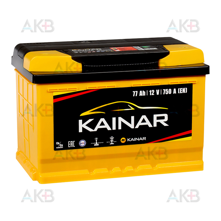 Автомобильный аккумулятор Kainar 6СТ-77 VL АПЗ о.п. 77Ач 750А (278x175x190)