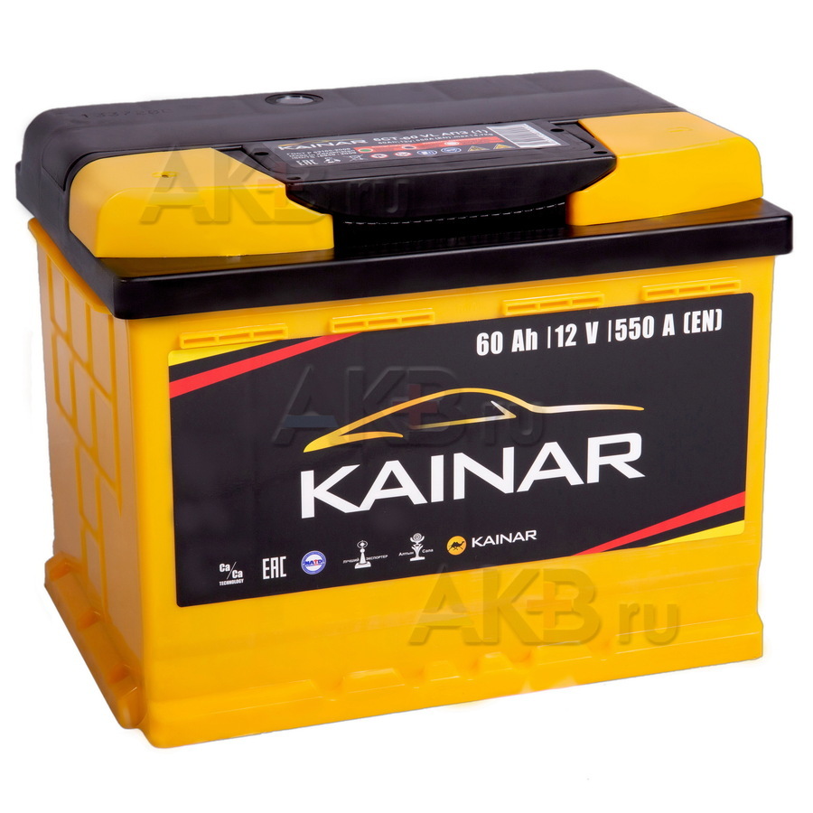 Автомобильный аккумулятор Kainar 6СТ-60 АПЗ п.п. 60Ач 550А (242x175x190)