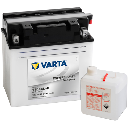 Мото аккумулятор VARTA Powersports Freshpack 12V 19Ah 240А (176x101x176) обр. пол. 519 014 018, сухозар.