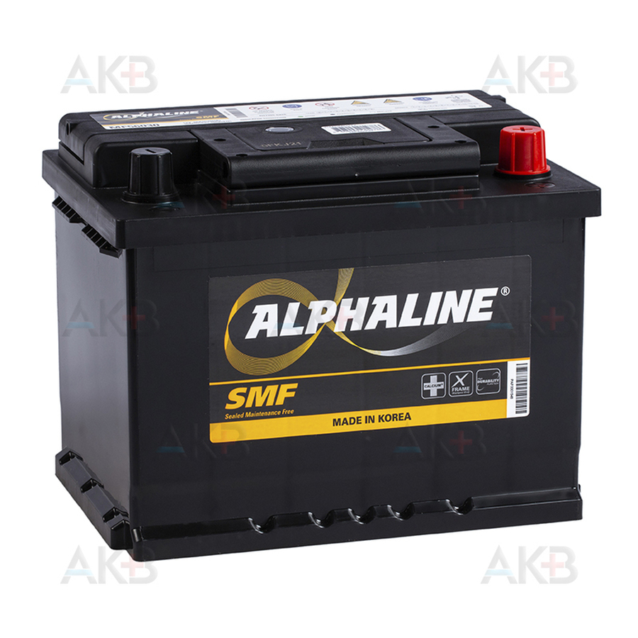 Автомобильный аккумулятор Alphaline Standard 56030 12V 60Ah 480A (242x175x190) L2 обр.