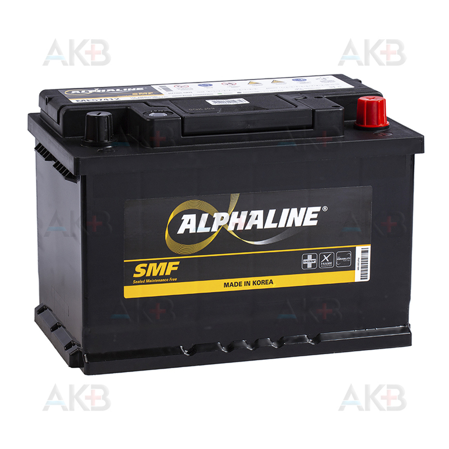 Автомобильный аккумулятор Alphaline Standard 57412 12V 74Ah 680A (278x175x190) 74.0 L3 обр.