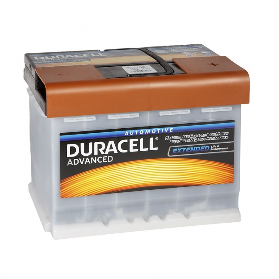 Автомобильный аккумулятор Duracell 63.0 (DA 63H) 12V 63Ah 620A (242x175x190) обр.