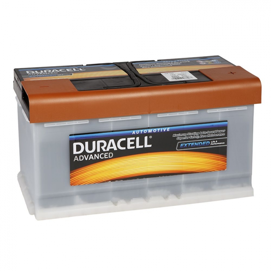 Автомобильный аккумулятор Duracell 100.0 (DA 100) 12V 100Ah 820A (353x175x190) обр.