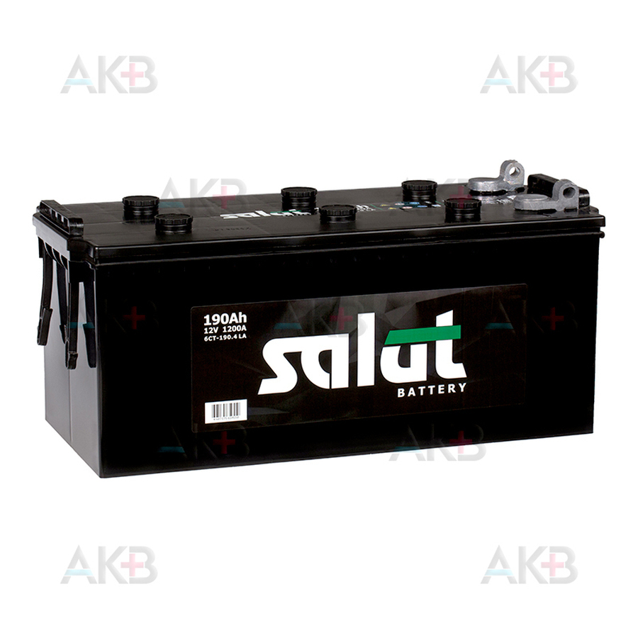 Автомобильный аккумулятор Salut 6СТ-190LА 1200A (518x228x238) болт