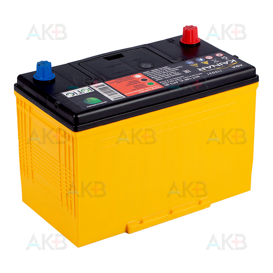 Автомобильный аккумулятор Kainar Asia 6СТ100 VL АПЗ п.п. 115D31R 100 Ач 800A (306x173x225)