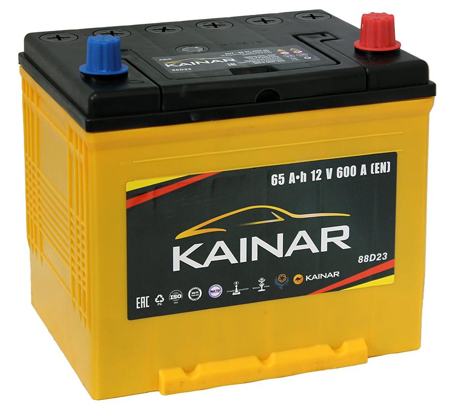 Автомобильный аккумулятор Kainar Asia 6СТ65 VL АПЗ о.п. 88D23L 65 Ач 600A (236x170x220)