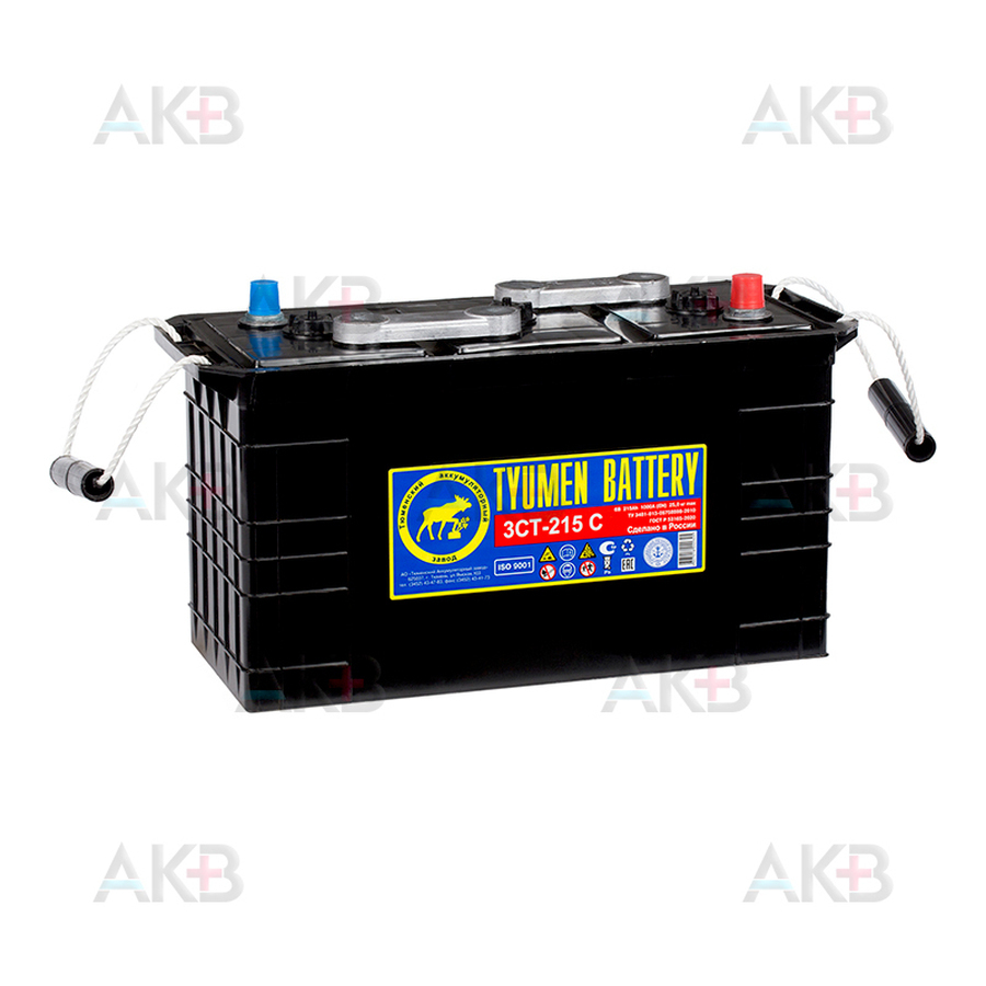 Автомобильный аккумулятор Tyumen Battery Standard 3СТ-215N 6 вольт 215Ач 1000A (416x182x235) сухозаряж.
