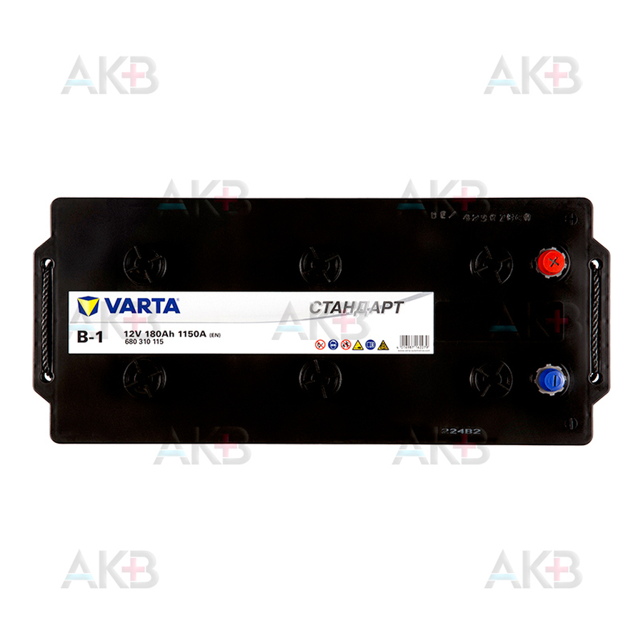 Автомобильный аккумулятор VARTA Стандарт 180 Ач 1150A прям. пол. (513x223x223) 6СТ-180.4 B-1