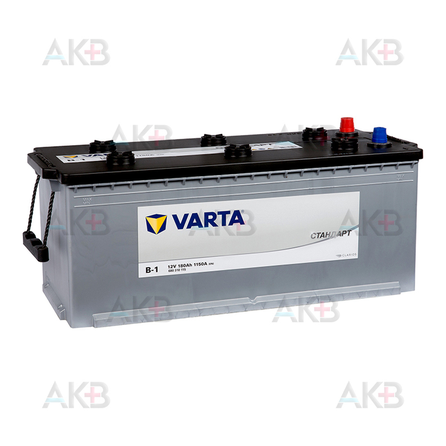 Автомобильный аккумулятор VARTA Стандарт 180 Ач 1150A прям. пол. (513x223x223) 6СТ-180.4 B-1