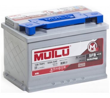 Автомобильный аккумулятор Mutlu SFB 3 57812 78 Ач 780A обр. пол. (278x175x190) L3.78.078.A