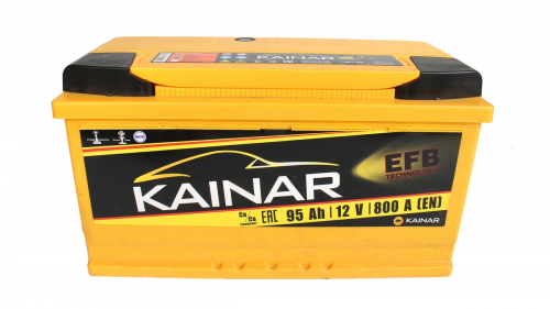 Автомобильный аккумулятор KAINAR EFB 95 Ач обр. пол. 800А (353x175x190)