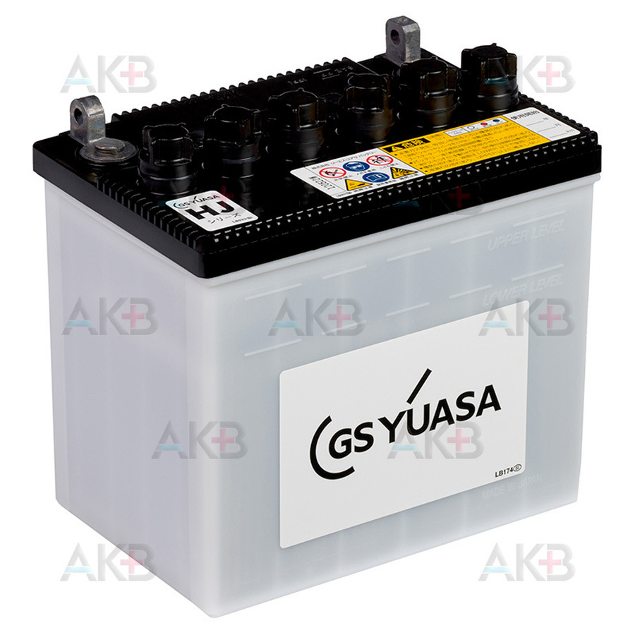 Автомобильный аккумулятор GS YUASA HJ-34A19R 30Ah 270A (187х127х184) прям. пол.