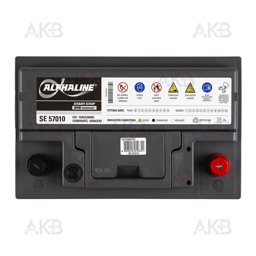 Автомобильный аккумулятор Alphaline EFB 70 L3 730A (278x175x190) SE 57010