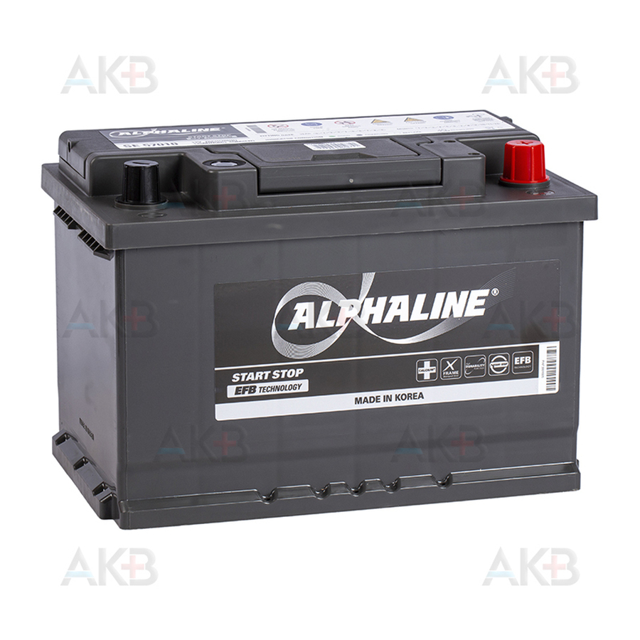 Автомобильный аккумулятор Alphaline EFB 70 L3 730A (278x175x190) SE 57010