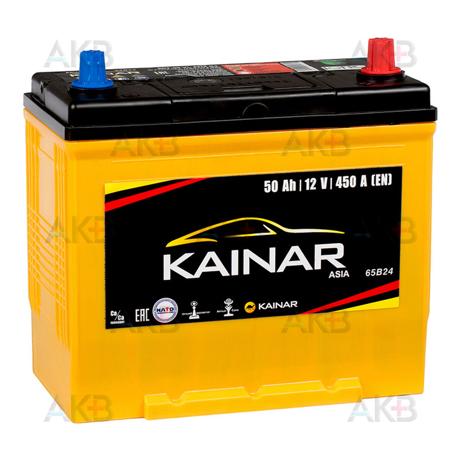 Автомобильный аккумулятор Kainar Asia 6СТ-50 АПЗ о.п 450A (238x129x227) 65B24L