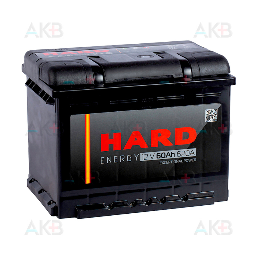 Автомобильный аккумулятор HARD 60 Ач 620A п.п. (242x175x190) ca/ca silver