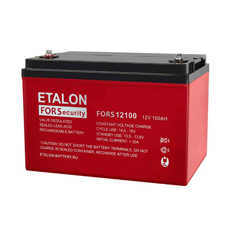 Аккумуляторная батарея ETALON FORS 12100 (12V 100 Aч 330x173x214)