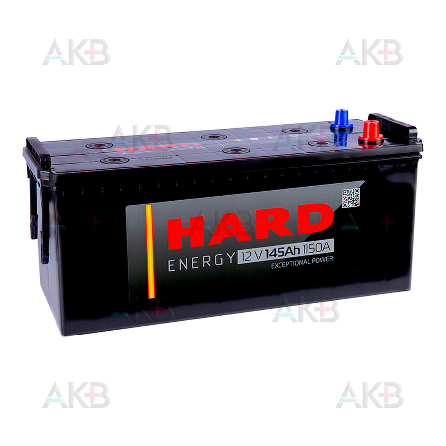 Автомобильный аккумулятор HARD 145 Ач 1150A о.п. (513х189х230) Calcium Plus