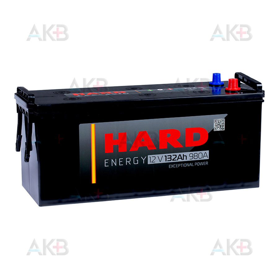 Автомобильный аккумулятор HARD 132 Ач 980A о.п. (513х189х230) Calcium Plus
